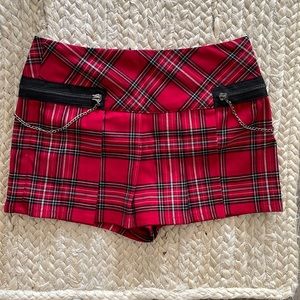Forever 21 Plaid Mini Skort Size XSmall